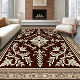 Damask Floral with Traditional European Elegance(Brown)