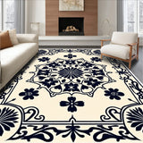 Blooming Garden Medallion Vintage Floral Artistry(Black)