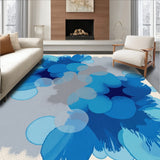 Artisan Crafted Abstract Watercolor Splash Modern(Blue)