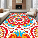 Sunrise Mosaic Interlocking Medallion with Festive Accents(Red)