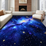 Enchanting Radiant Night Sky Motif(Blue)