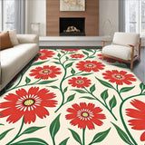 Botanical Garden Blossoms Artistic Enchanted Pathway(Red)