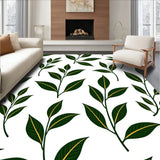 Abstract Botanical Veins with Interlocking Leaf (White)