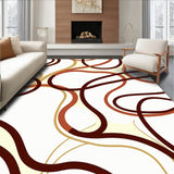 Abstract Ripple Design Featuring Fluid Movement and Shapes(Brown)