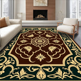 Ornate Art Nouveau Swirling Floral with Delicate Accents (Brown)