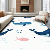 Whimsical Whale Motif(Blue)