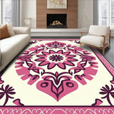 Boho Medallion Abstract Floral Southwestern Eclectic (Pink)