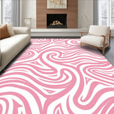 Luxurious Cloud Swirl With Wave Motifs (Pink)