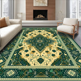 Abstract Leopard Deep Green and Gold Accents(Beige)