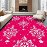Festive Snowflake Symphony Accent Tapestry(Pink)