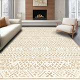 Chic Designs Tribal Beige Area with Intricate(Beige)