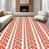 Fuzzy Sheepskin Inspired Herringbone Elegant Room Centerpiece(Orange)