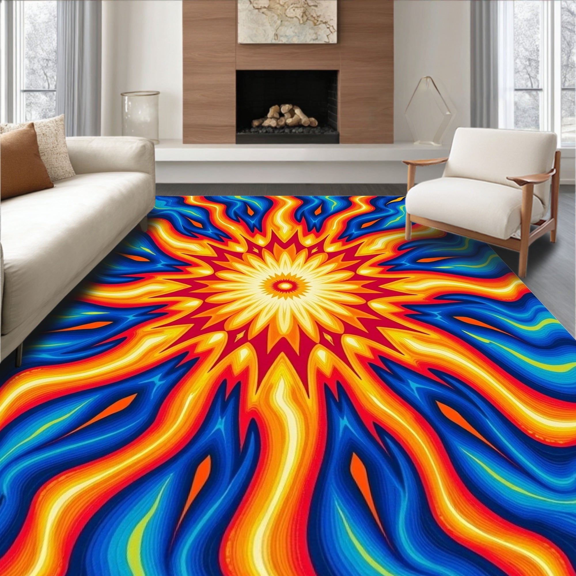 Dazzling Prismatic Explosion Distinctive Handwoven Treasure (Yellow) - ODIKA