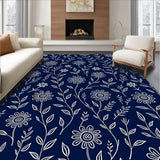 Midnight Bloom Floral Botanical Garden Print (Blue) - ODIKA