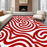 Cane Stripe Swirl Festive Holiday Decorative Pathway(Red)