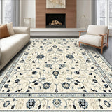 Contemporary Black Featuring Whimsical Floral in Beige(Beige)