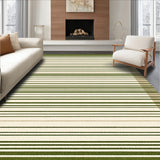 Backyard Oasis Easy Clean Striped Patio Beige Moss Green(Beige)