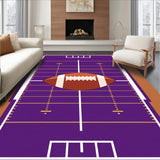American Football Field Gridiron Yard Lines(Purple)