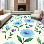 Enchanting Botanical Garden Dreamscape With Delicate Petal (Blue) - ODIKA