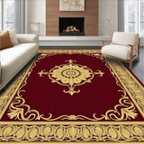 Medallion Scrollwork with Flourishing Baroque Motifs(Red)