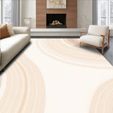 Modern Brushstroke Abstract with Subtle Marble Swirls Accent (Beige)
