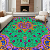 Delicate Motifs with Lilac and Deep Purple Contrasts(Green)