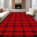 Wintertime Gingham Hearth Greeting(Red)