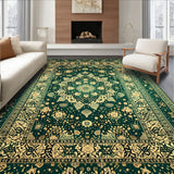 Intricate Geometric Spotted Area Featuring Motifs(Green)