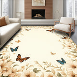 Beige Floral Non Slip(Beige)