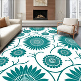 Floral Botanical Artistic Swirl Decorative Sublime (Blue)