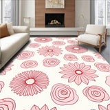 Delicate Rosebud Cluster Featuring Petal Motifs(Pink)