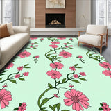 Vintage Blooming Garden Tapestry Floral Medallion Artistic (Pink)