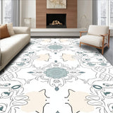 Botanical Arabesque Lattice Heritage Motif(Beige)