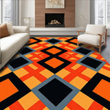 Harvest Argyle Patchwork with Interlocking Motifs(Orange)