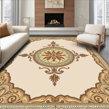 Elegant Medallion Cascade Vintage Tapestry Artisan(Beige)
