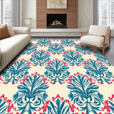 Artisan Damask Mosaic with Stylized Leaf Detailing(Ivory)