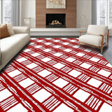 Tartan Inspired Welcome with Highland Stripe Configuration(Red)