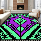 Area Abstract Aztec Motif Design(Green)