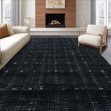 Ultra Soft Area Rug, Non Slip, Stain Resistant, Washable Area Rugs for Living Room, Bedroom, Moth Mushroom Fall(Black)