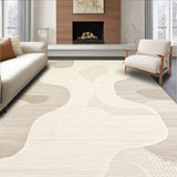 Coastal Charm Door Sand Inspired Beige Wave(Beige)