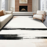 Inkwell Stripe Casual Cotton Graphic Black and White Lines(Black)