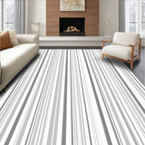 Subdued Stripes with Tonal Variations and Elegant Abstract Rhythm(Ivory)