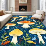 Playful Colorful Flora Design(Blue)