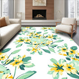 Tranquil Meadow Floral Motif Embellished Decorative (Green)