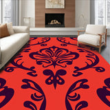 Elegant Yuletide Damask Swirl(Red)