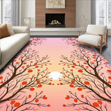 Orchard Sunrise Fruit Tree Branch Welcome Entryway(Red)