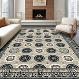 Contemporary Circle Non Shedding Southwestern(Gray)