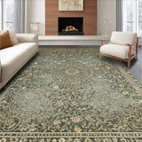 Ultra Soft Area Rug, Non Slip, Stain Resistant, Washable Area Rugs for Living Room, Bedroom, Boho Washable Rubber Backed(Gray)