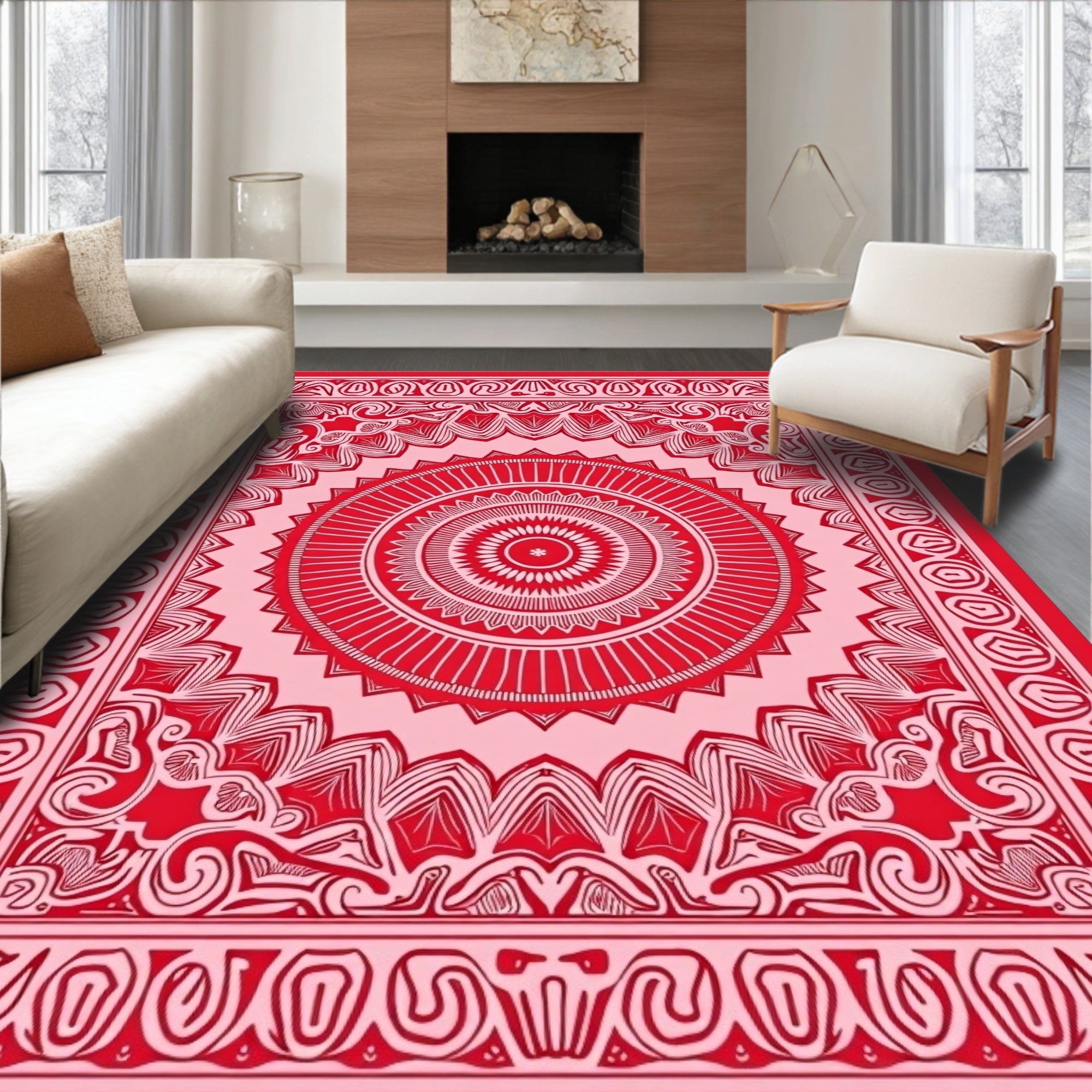Boho Sunburst Radial Decorative Embellishment (Red) - ODIKA