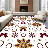 Ornament Medallion with Ribbon Bow Flourishes(Gold)